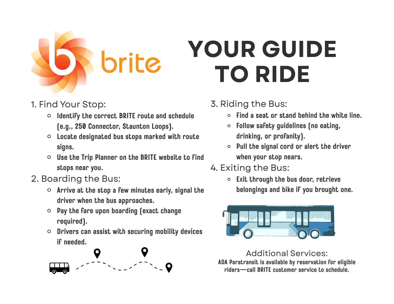 Guide to riding BRITE Bus 